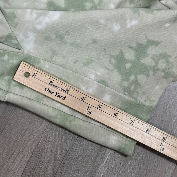 FLX Tie Dye Knit Leisure Shorts Sage Mint Green Medium - Picture 11 of 11